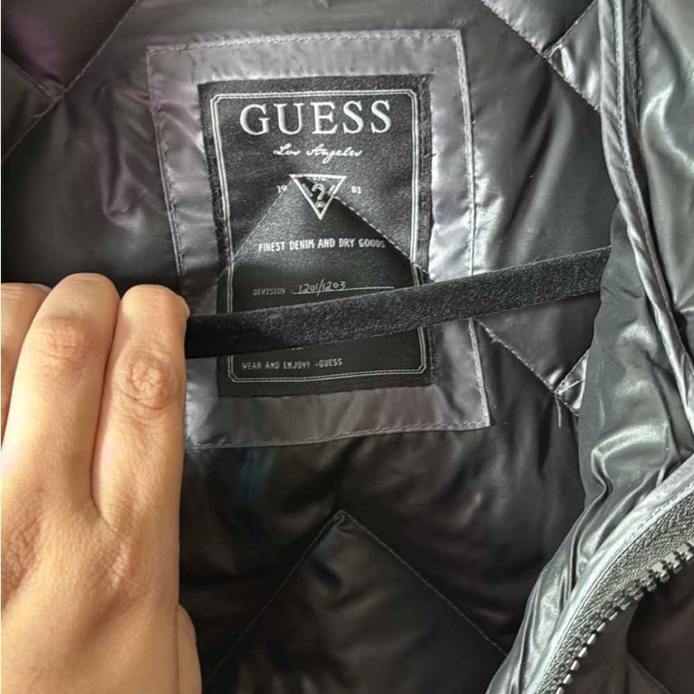 GUESS  Black Quilted Jacket
